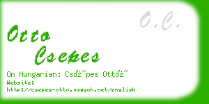 otto csepes business card